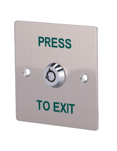 PULSADOR CON LLAVE - USO PROFESIONAL - TESTADO 500.000 USOS - NO/NC/COM | EMPOTRADO O SUPERFICIE - MEDIDAS 86 (AL) X 86 (AN) X 2