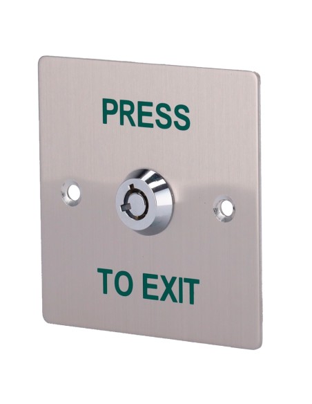 PULSADOR CON LLAVE - USO PROFESIONAL - TESTADO 500.000 USOS - NO/NC/COM | EMPOTRADO O SUPERFICIE - MEDIDAS 86 (AL) X 86 (AN) X 2