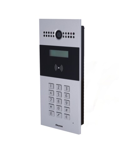 VIDEOPORTERO IP - CAMARA 2 MPX | AUDIO BIDIRECCIONAL - APERTURA CON TARJETA EM/MF Y PIN | 3 RELES - APARTAMENTOS | POE, SIP ESTA