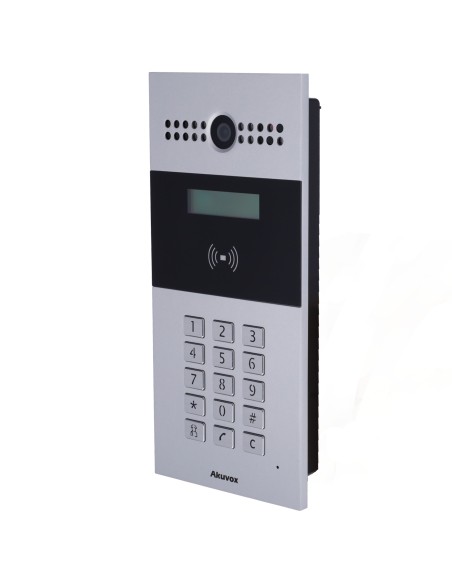 VIDEOPORTERO IP - CAMARA 2 MPX | AUDIO BIDIRECCIONAL - APERTURA CON TARJETA EM/MF Y PIN | 3 RELES - APARTAMENTOS | POE, SIP ESTA