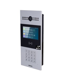 VIDEOPORTERO IP - CÁMARA 2 MPX | AUDIO BIDIRECCIONAL Y BIM - APERTURA CON TARJETA EM/MF Y PIN | 3 RELÉS - APARTAMENTOS | IP, SIP