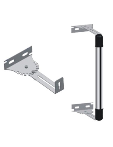 SOPORTE PARA BARRERA - ÁNGULO Y LONGITUD AJUSTABLE - ACERO INOXIDABLE - COMPATIBLE CON ABI30-764 Y ABI100-1086