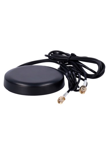 ANTENA 4G Y WI-FI - FRECUENCIA 4G  700-960/1710-2700MHZ - CONECTOR SMA MACHO - MONTAJE EN TECHO DE VEHÍCULO - GANANCIA 4G 5DBI /