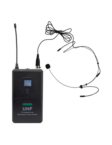 MICRÓFONO DE DIADEMA - UHF - CONTROL DE VOLUMEN - HASTA 8H DE AUTONOMÍA - COMPATIBLE CON RECEPTOR DSPPA-D5815