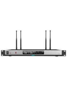 DRAHTLOSER MIKROFONEMPFÄNGER - ZWEIKANAL - IR-PAARUNG - LAUTSTÄRKEREGLER FÜR JEDEN KANAL - XLR-AUSGANG - KOMPATIBEL MIT MIKROFON