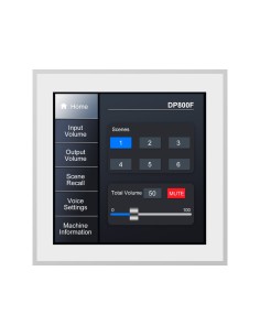 INTELLIGENT CONTROL PANEL - WALL INSTALLATION - VOLUME ADJUSTMENT