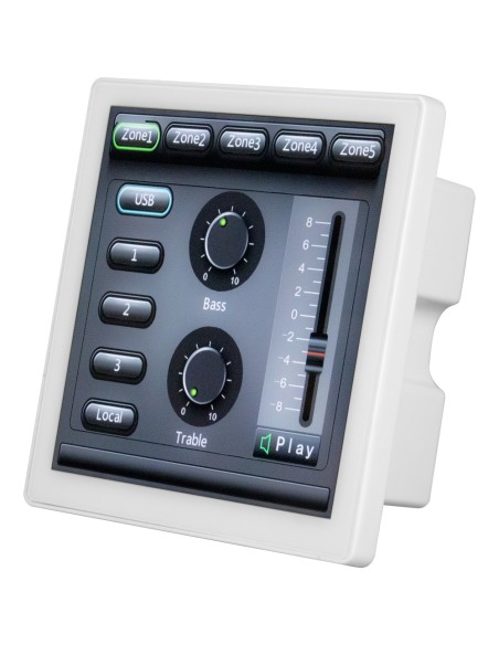 PANEL DE CONTROL INTELIGENTE - PROGRAMABLE/CONFIGURABLE - INSTALACIÓN EN PARED - COMPATIBLE CON DSPPA-MAG505 - AJUSTE DE VOLUMEN