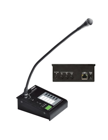 MICROFONE DE CONDENSADOR - MICROFONE DE MESA - PADRÃO CARDIOIDE - SELEÇÃO DE 5 ZONAS - COMPATÍVEL COM MATRIZ DSPPA-MAG505