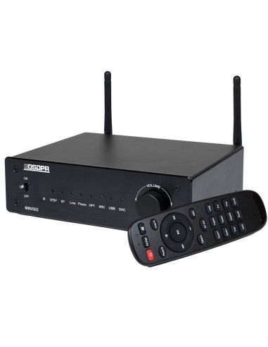 AMPLIFIER PLAYER - 2 X 50W - DUAL BLUETOOTH CONNECTION - USB PLAYBACK - SETTINGS FOR EQUALIZATION - REMOTE CONTROL