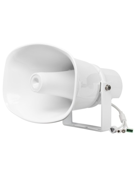 BOCINA IP - PROTOCOLO ONVIF - FORMATOS MP3 Y WAV - POE+ O DC - PLÁSTICO ABS