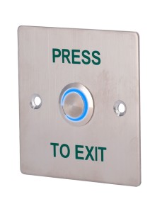 DOOR RELEASE BUTTON WITH LED - PROFESSIONAL USE - TESTED 100.000 USES - NO/NC/COM | FLUSH OR SURFACE MOUNTED - DIMENSIONS 86 (H