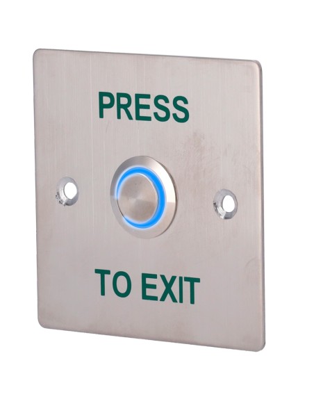 DOOR RELEASE BUTTON WITH LED - PROFESSIONAL USE - TESTED 100.000 USES - NO/NC/COM | FLUSH OR SURFACE MOUNTED - DIMENSIONS 86 (H
