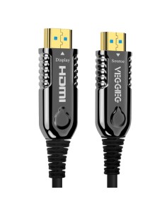CABLE HDMI DE FIBRA ÓPTICA - CONECTORES HDMI TIPO A MACHO - SOPORTE 4K@60 HZ - 15M - COLOR NEGRO - CONECTOR CHAPADO EN ORO
