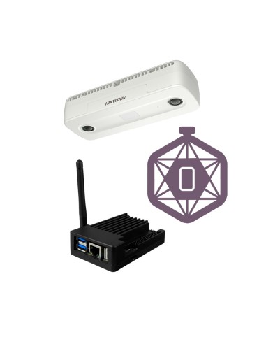 KIT PARA CONTROL DE AFORO LITE - CÁMARA HIKVISION DS-2CD6825G0/C-IS(2MM)(B) - PC CON SOFTWARE SF-SW-COUNT-LITE (INSTALADO) - VIS