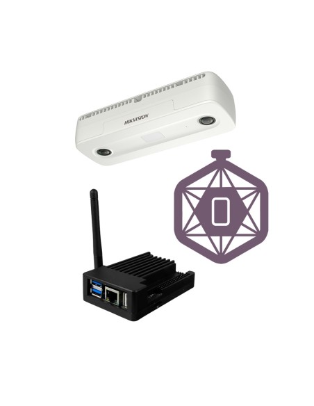 KIT PARA CONTROL DE AFORO LITE - CÁMARA HIKVISION DS-2CD6825G0/C-IS(2MM)(B) - PC CON SOFTWARE SF-SW-COUNT-LITE (INSTALADO) - VIS