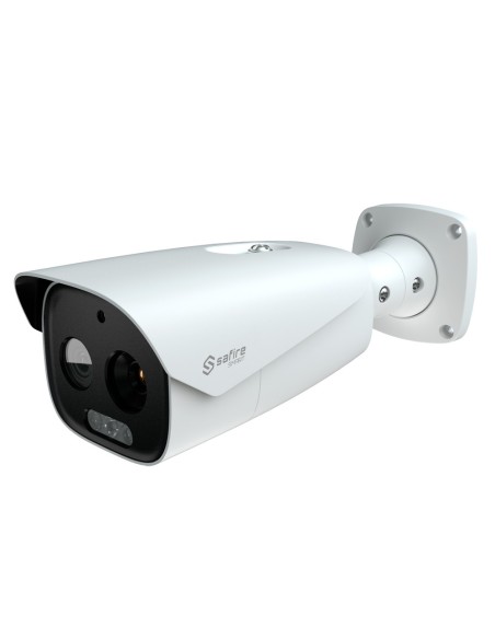 CÁMARA TÉRMICA DUAL BULLET IP SAFIRE SMART - SENSOR TÉRMICO 12 ?M 384X288 VOX | LENTE 25 MM - SENSOR ÓPTICO 1/2.7 5 MPX | LENTE