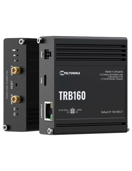 TELTONIKA GATEWAY 4G INDUSTRIAL - 4G CAT 4 / 3G / 2G - PUERTO ETHERNET RJ45 10/100/1000MBPS - DISEÑO COMPACTO - CONECTOR MICRO U