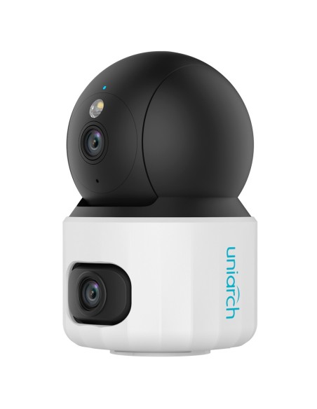 CÁMARA IP UNIARCH DOBLE LENTE - 5 MP | LENTE 2.8 MM | IR 10 M - 5 MP | LENTE 6 MM | LUZ BLANCA 10 M - CÁMARA WI-FI DOBLE LENTE |