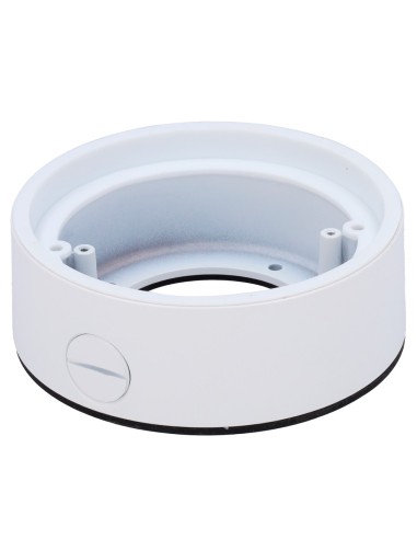 SURFACE MOUNT BRACKET - FOR COMPACT DOME CAMERAS - SUITABLE FOR OUTDOOR USE - WALL OR CEILING INSTALLATION - WHITE COLOR (RAL90