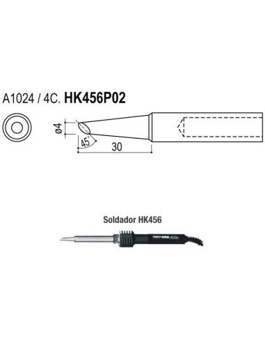 A1024 4C HK456P02 PUNTA SOLDADOR HK456P0