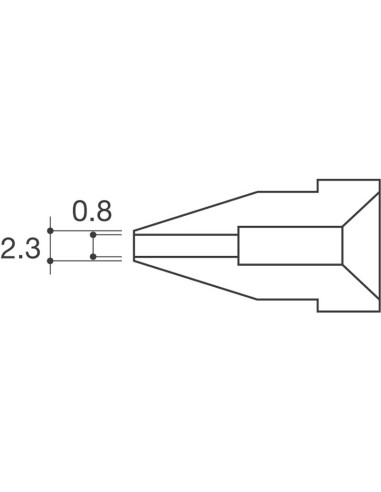A1004 HK802P03 PUNTA 0,8 MM HK802/HK809 HK802P03