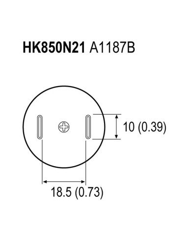 A1187B HK850N21 BOQUI TSOL 18,5X8 MM HK8