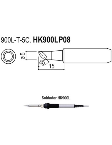 PUNTAS TIPO L/ESD. SOLDADORES HK900L/908