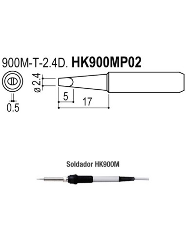 PUNTAS TIPO M/ESD. SOLDADORES HK900M/907