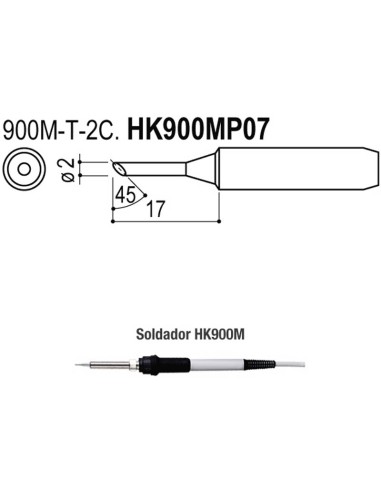 PUNTAS TIPO M/ESD. SOLDADORES HK900M/907