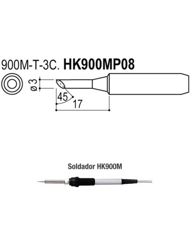 PUNTAS TIPO M/ESD. SOLDADORES HK900M/907