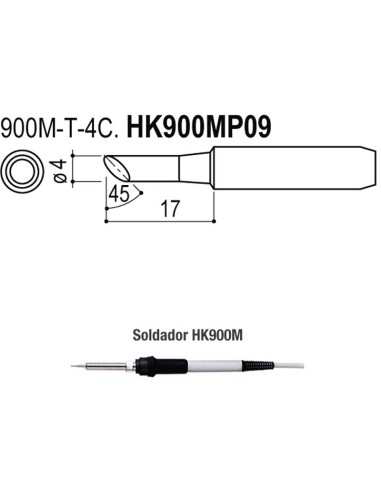 PUNTAS TIPO M/ESD. SOLDADORES HK900M/907