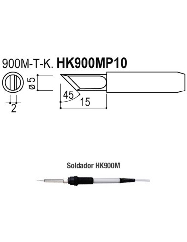 PUNTAS TIPO M/ESD. SOLDADORES HK900M/907