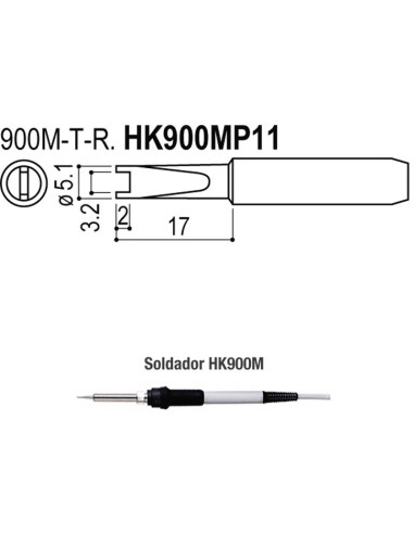 PUNTAS TIPO M/ESD. SOLDADORES HK900M/907