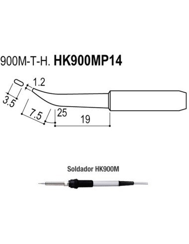 PUNTAS TIPO M/ESD. SOLDADORES HK900M/907/907ESD/HK951M HK900MP14