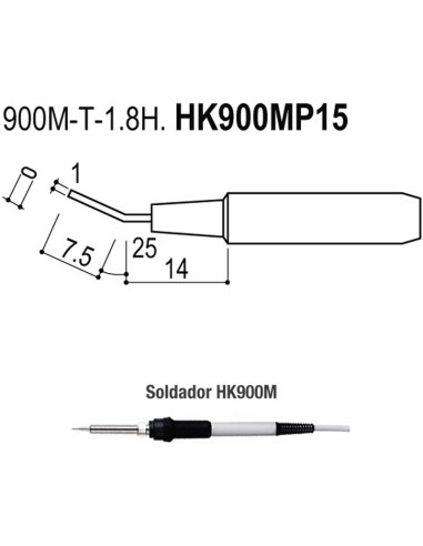 PUNTAS TIPO M/ESD. SOLDADORES HK900M/907