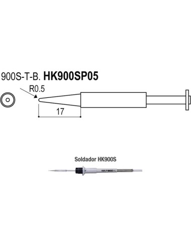 PUNTAS TIPO S/ESD. SOLDADORES HK900S/HK9