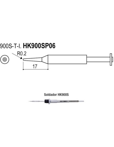 PUNTAS TIPO S/ESD. SOLDADORES HK900S/HK9