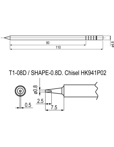 PUNTAS + RESISTENCIAS OPCIONALES PARA SOLDADOR HK911 HK941P02