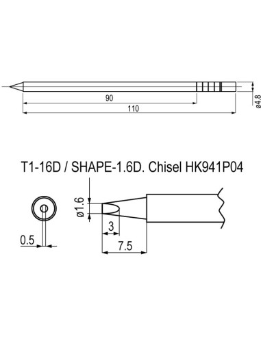 PUNTAS + RESISTENCIAS OPCIONALES PARA SOLDADOR HK911 HK941P04