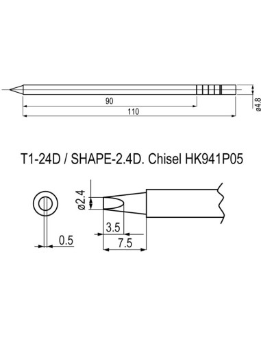 PUNTAS + RESISTENCIAS OPCIONALES PARA SOLDADOR HK911 HK941P05