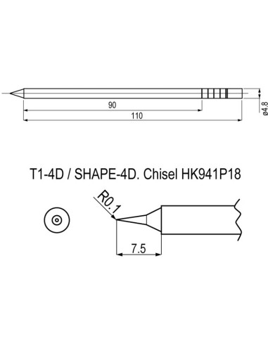 PUNTAS + RESISTENCIAS OPCIONALES PARA SOLDADOR HK911 HK941P18