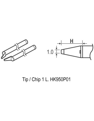 PUNTA TIP / CHIP 1L HK950P01