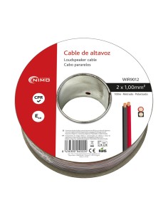 CABLE PARA ALTAVOZ 2X1.0MM, ROJO-NEGRO 1