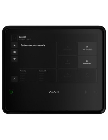 WIRELESS FIRE ALARM SYSTEM  - TOUCH SCREEN 10.1" - EUROPEAN PCI SYSTEMS REGULATIONS  - BATTERY AJ-EN54-INTERNALBATTERY (NOT INC