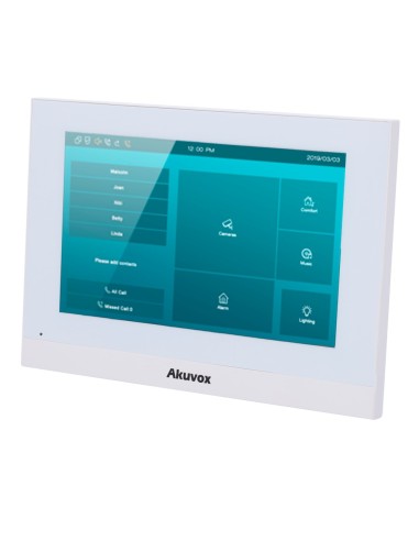 MONITOR LINUX PARA VIDEOPORTERO - PANTALLA TFT DE 7&QUOT; - AUDIO BIDIRECCIONAL CRYSTAL CLEAR - 2 HILOS LP, WIFI, SIP ESTÁNDAR -