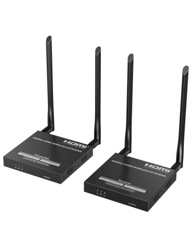 WIRELESS HDMI SIGNAL EXTENDER - RANGE 50 M - RESOLUTION 4K - ALLOWS 1 CONNECTIONS:M - HDMI LOOP OUT