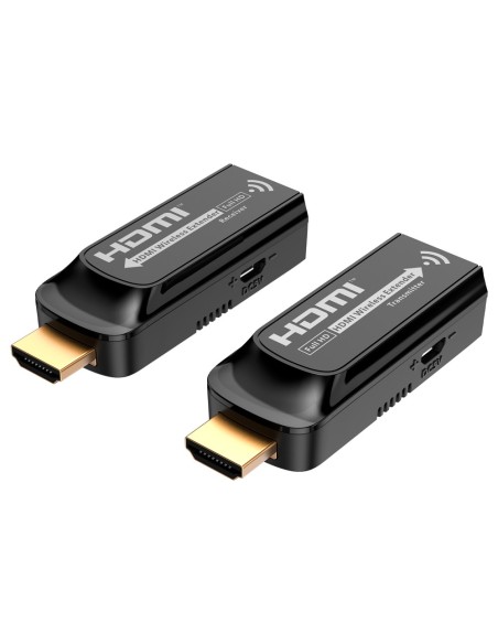 EXTENSOR INALÁMBRICO DE SEÑAL HDMI - ALCANCE 20 M - RESOLUCIÓN FHD - PERMITE CONEXIONES 1:1