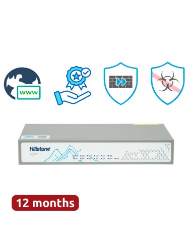 HILLSTONE NETWORKS NGFW - HARDWARE + 1 AÑO DE SERVICIO PLUS - 4GBPS FW/1.5GBPS NGFW THROUGHPUT - 450K SESIONES CONCURRENTES - 4