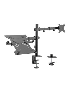 BRAZO PARA MONITOR Y PC - INSTALACIÓN EN MESA - PESO SOPORTADO 9 KG + 4 KG