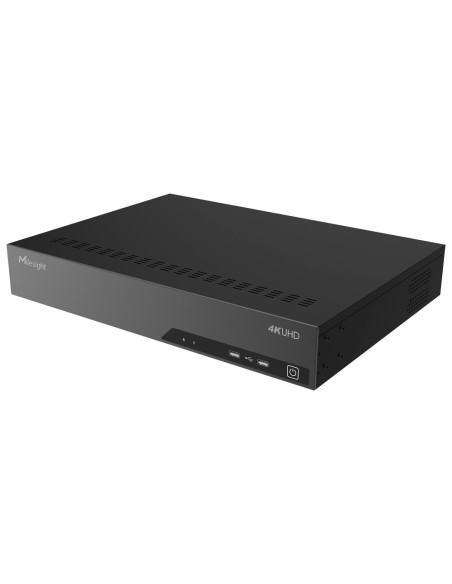 MILESIGHT 4K POE NVR 7000 SERIES - RESOLUCIÓN MÁX. 4K | 32 CANALES / 24 PUERTOS POE - ANCHO DE BANDA 256/256MBPS - SALIDA 4K HDM
